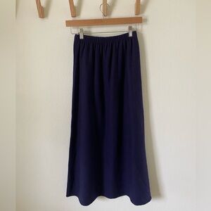 Eileen Fisher Vintage Wool Deep Purple Skirt